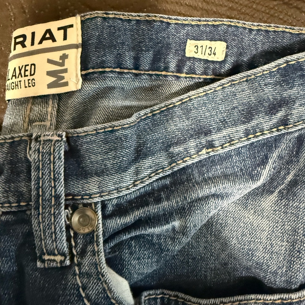 Ariat Blue Relaxed Straight Leg Jeans